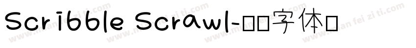 Scribble Scrawl字体转换